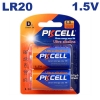 2 Piles LR20 Ultra Alcaline PKCell 1.5V