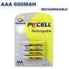 4 Piles Rechargeables AAA 600mAh 1.2V PKCell
