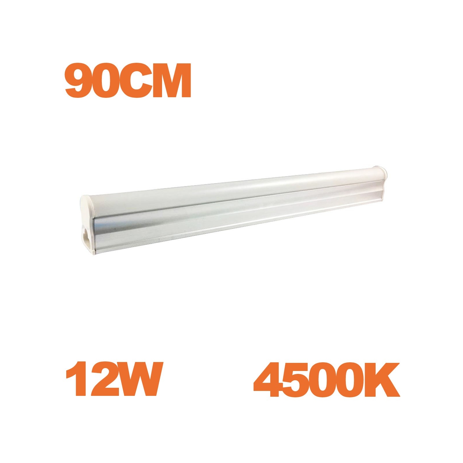 Tube LED T5 Puissance 12W Longueur 90cm Blanc Chaud 3000K