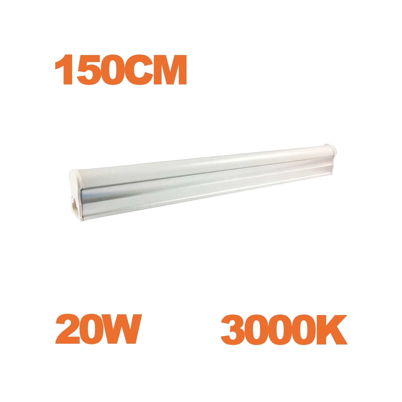 Tube LED T5 Puissance 20W Longueur 150cm Blanc Chaud 2700K