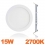 Spot Encastrable LED Downlight Panel Extra-Plat 15W Blanc Chaud 2700K