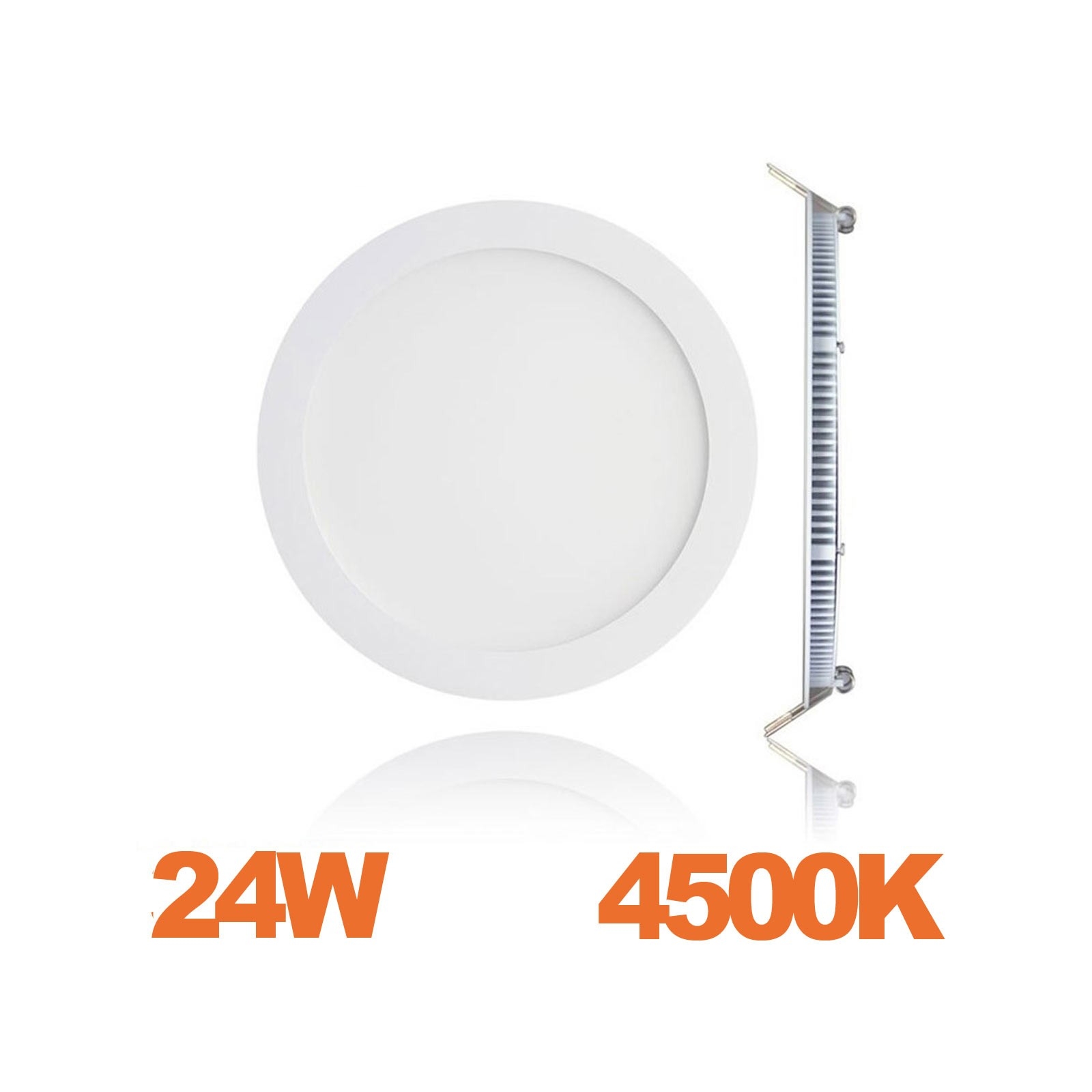 Spot Encastrable LED Downlight Panel Extra-Plat 24W Blanc Neutre 4500k