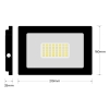 2 Projecteurs LED 20W Ipad Blanc chaud 2700K Haute Luminosité