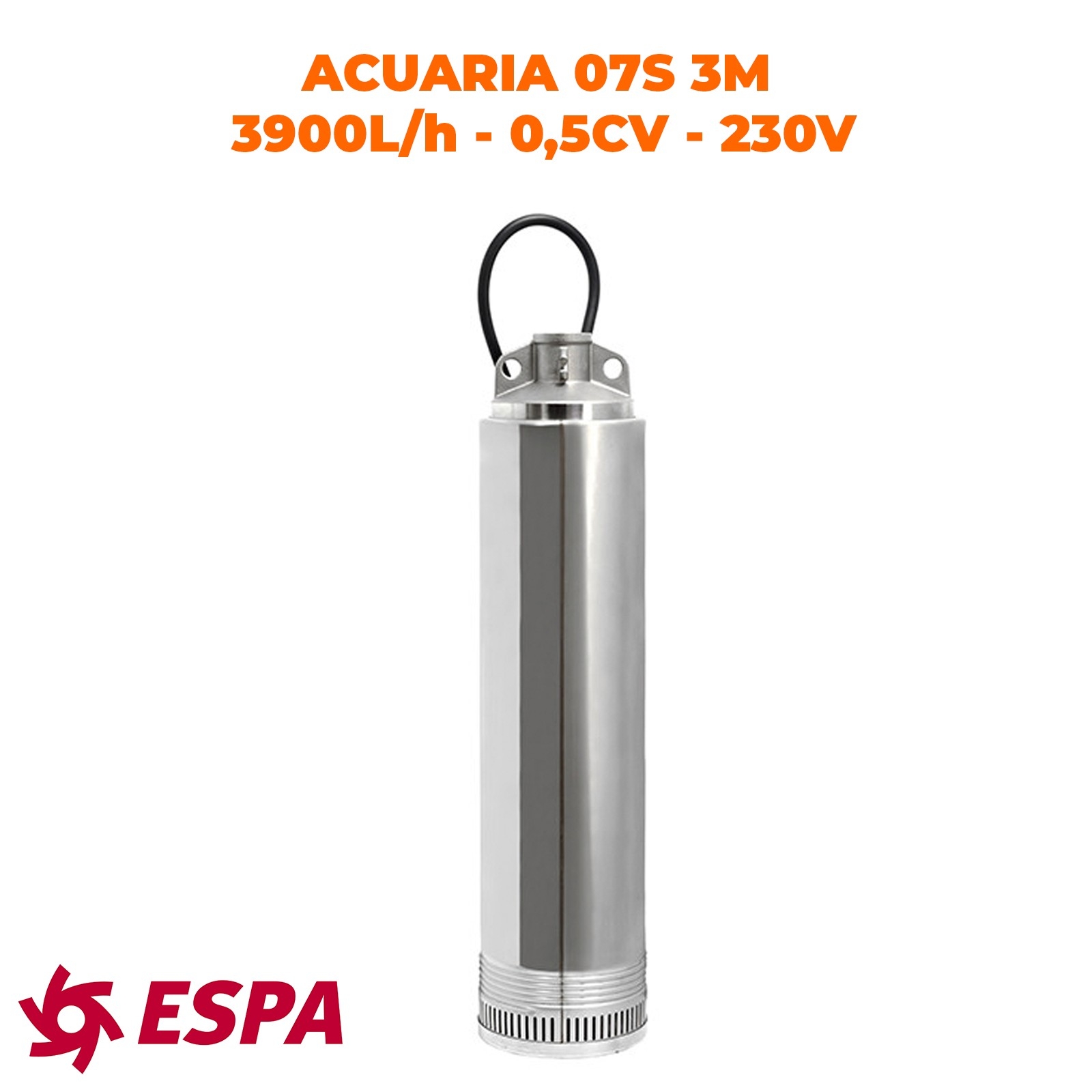 ESPA Pompe à eau submersible pour l'approvisionnement en eau ACUARIA 07S 3M A