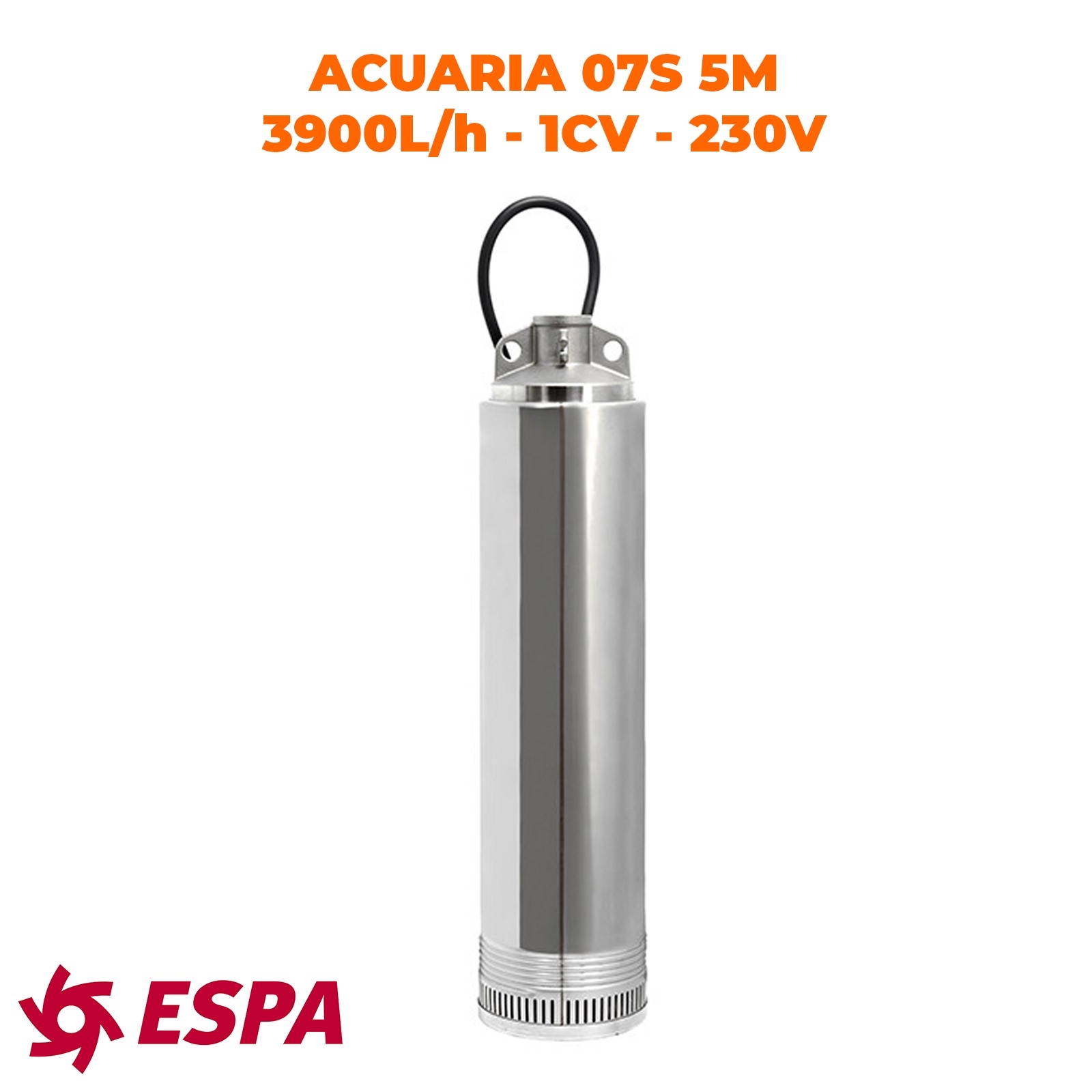 ESPA Pompe à eau submersible pour l'approvisionnement en eau ACUARIA 07S 3M A