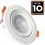 Lot de 10 Spots LED Encastrable Rond 5W - Blanc Froid 6500K