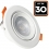 Lot de 30 Spot LED Encastrable Rond 5W - Blanc Chaud 3000K