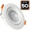 Lot de 50 Spot LED Encastrable Rond 5W - Blanc Chaud 3000K